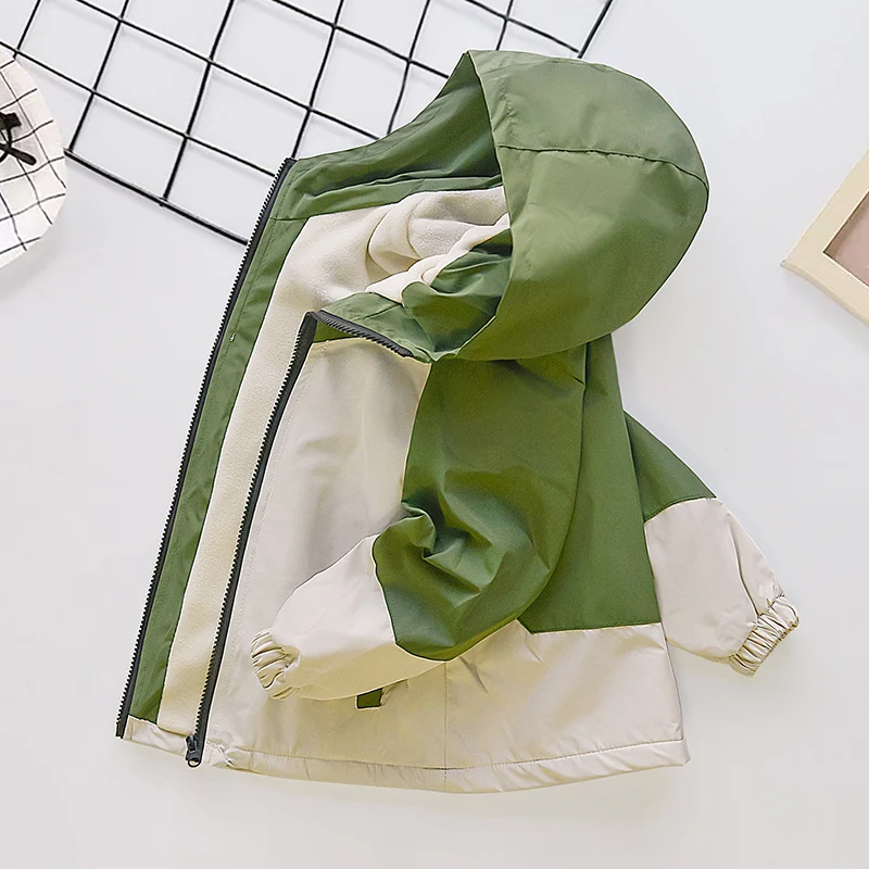 Korean Version One-Piece Fleece Jacket New Style Assault Suit for Boys Zipper Closure for Spring and Autumn