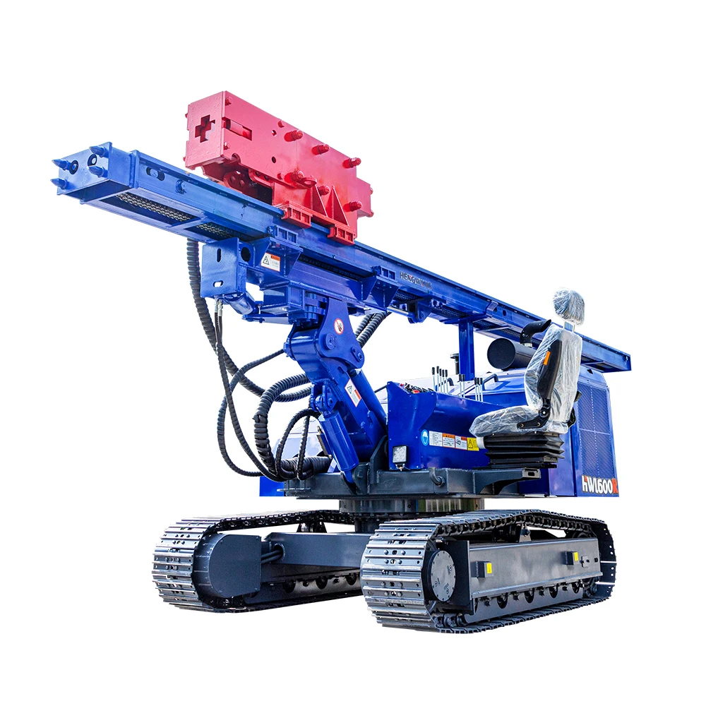 Hengwang post ram machine drill bore hole pile driver diesel hammer pile driver machine