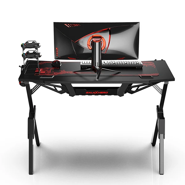 
Wholesale Gaming PC Desk Computer Racing Table Wood Top Metal Legs 