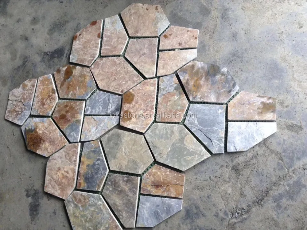 Rustic Paving Tiles Wholesale Price Stone Natural Slate Outdoor Stepping Stone And Slate
