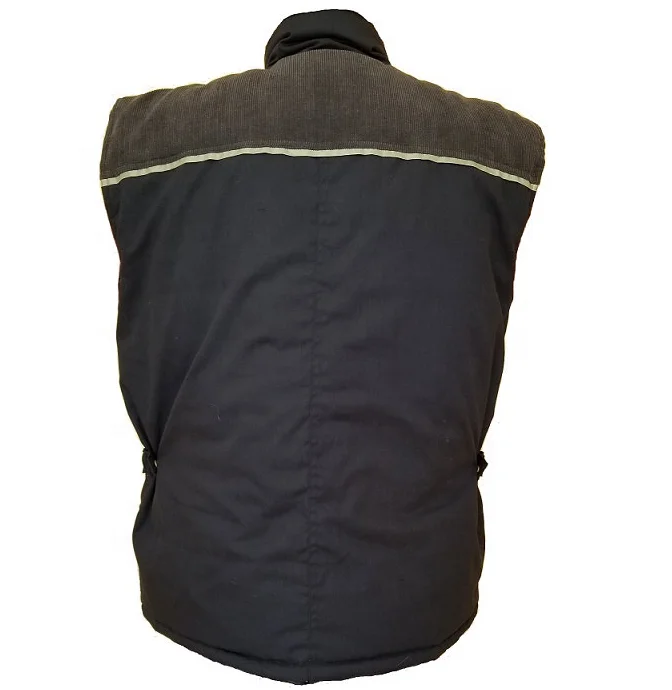 Reflective tape padded quilted working vest HI VIS Trucker body warm waistcoat Outdoor High visible Hunting Fishing