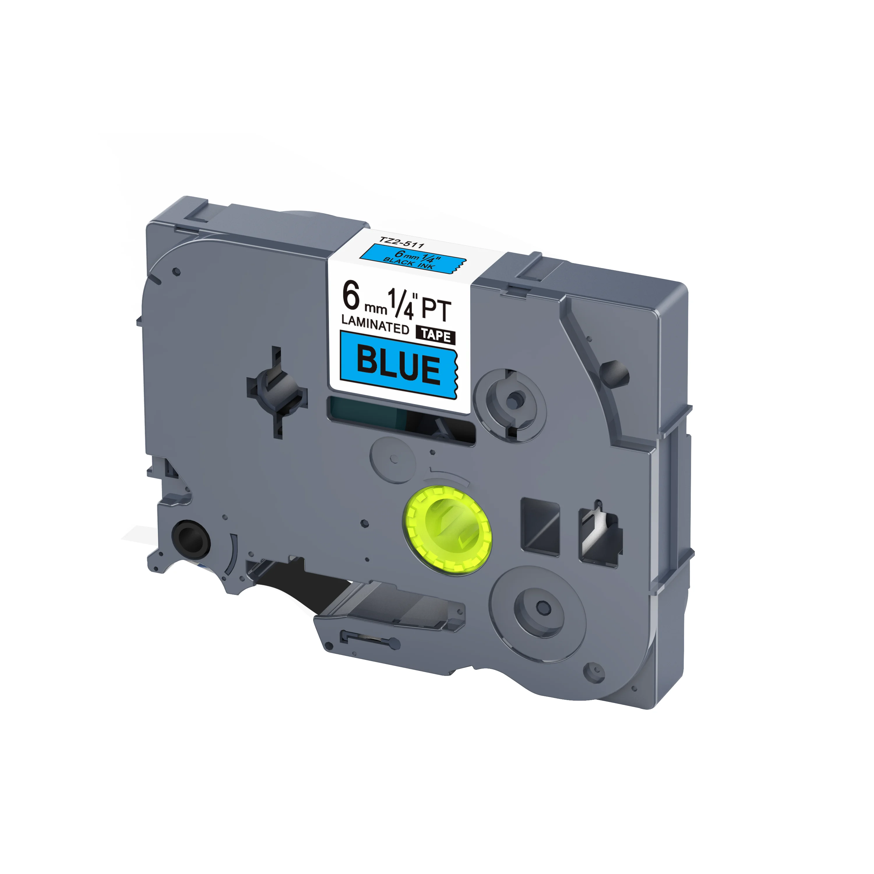 Tz Tape 6mm Refill Tze-511 TZ2-511 Black on Blue Compatible Tz Tape Cassette
