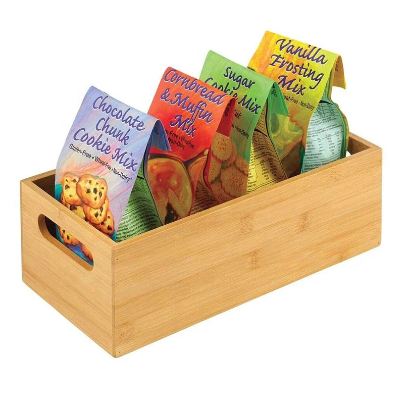 Hot Product Bamboo Kitchen Cabinet & Fridge Drawer Organizer Tray