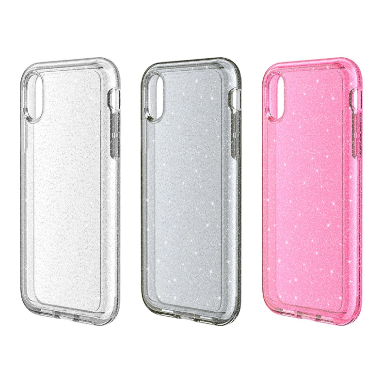 Sparkling Clear Phone Case for Iphone Xr Shockproof Case for Apple Iphones