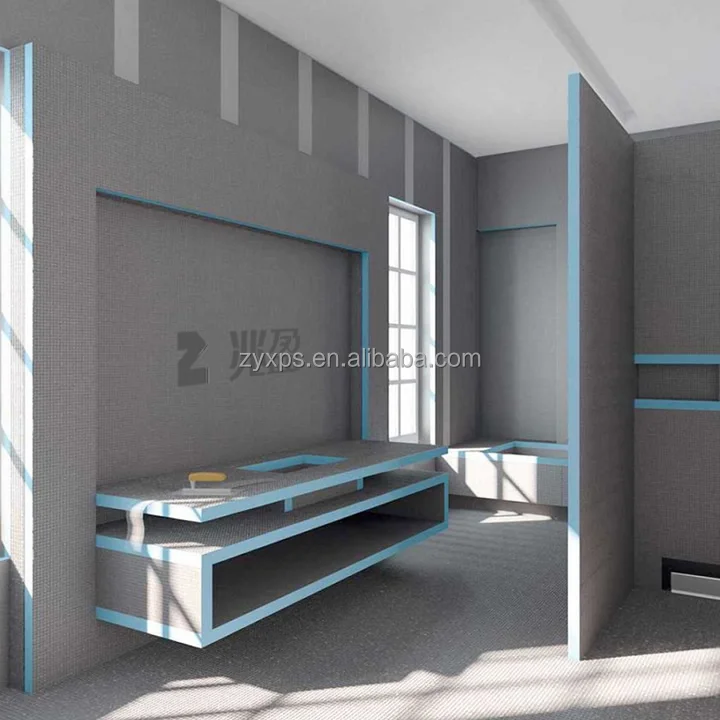 Fiberglass Mesh XPS Polystyrene Foam Insulation Tile Backer Board for Wall & Exterior for Bathroom & Kitchen Applications