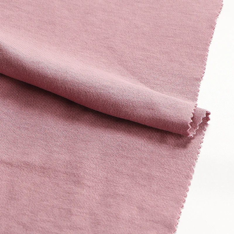 QS5253 Hot Selling Casual Streetwear Style 20s Cotton 320gsm Double-side knit Interlock Fabric for Tops Outerwear Sweater