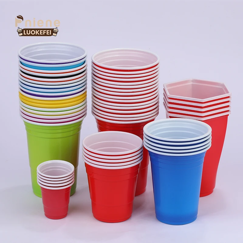 Outdoor beer pong red party plastic cups game pong beer cups