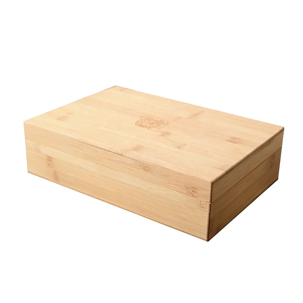 Beautiful, elegant and simple  Linen lining bamboo box packing wooden gift box
