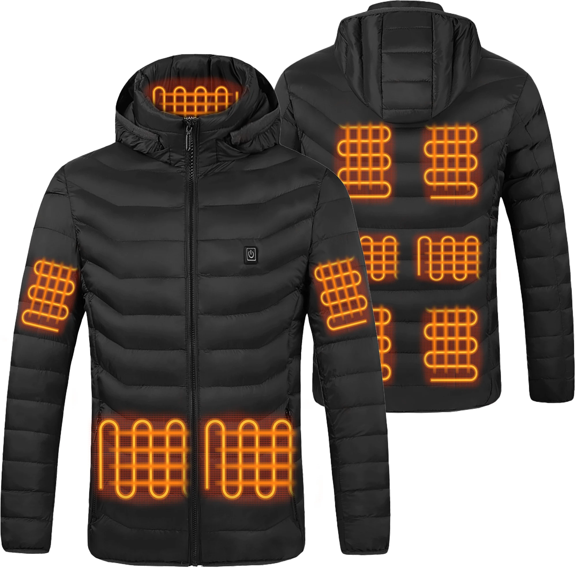 Amazon Hot Selling Rechargeable battery heated jacket custom heated jacket for Hiking