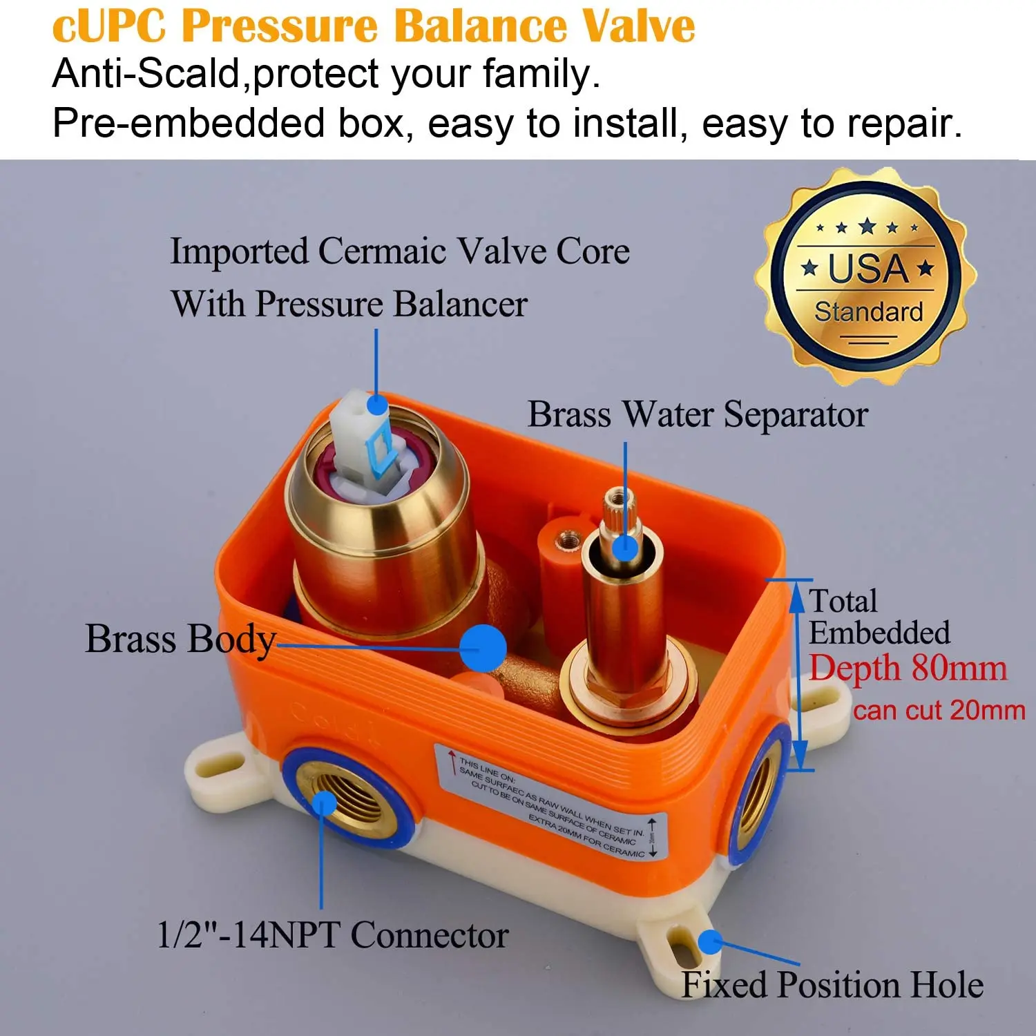 Modern Luxury Douche Set Gold Conceal Shower Set 12-Inch Round Bathroom Shower Set