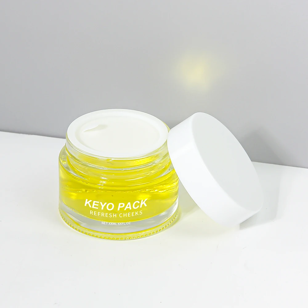 20g 30g 50g Glass Cream Container Custom Frosted Glass Jar Skincare Cream Packaging Face Cream Jar With White Lid