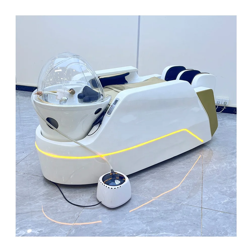 Smart electric massage bed barber shop exclusive high-end all-lying hair salon Japanese head SPA bed