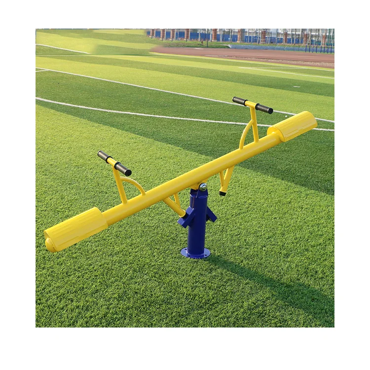 Kids Outdoor Recreation Equipment Metal Seesaw Outdoor Two Seater Seesaw For Kids