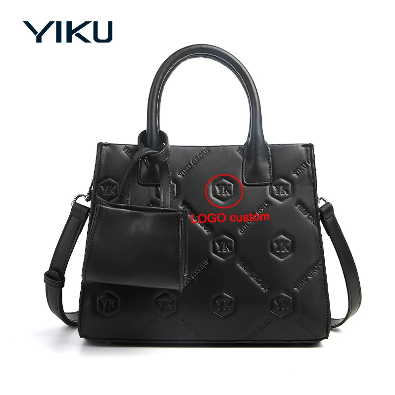 2024 Supplier Custom Luxury Leather Handbag Women Hard Tote Bags Logo High Quality Ladies Hand bags Faux Vegan leather Purse