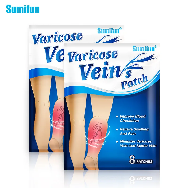 Sumifun Varicose Veins Plaster Health Care Natural Herbal Extract Sticker Cure Varicosity Angiitis Remedy Pain Relief Patch