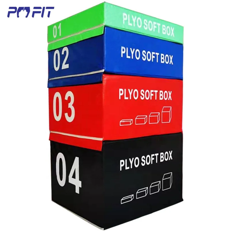 Plyometric plyosoft jump platform crossfit plyo box adjustable plyo box gym equipment kids