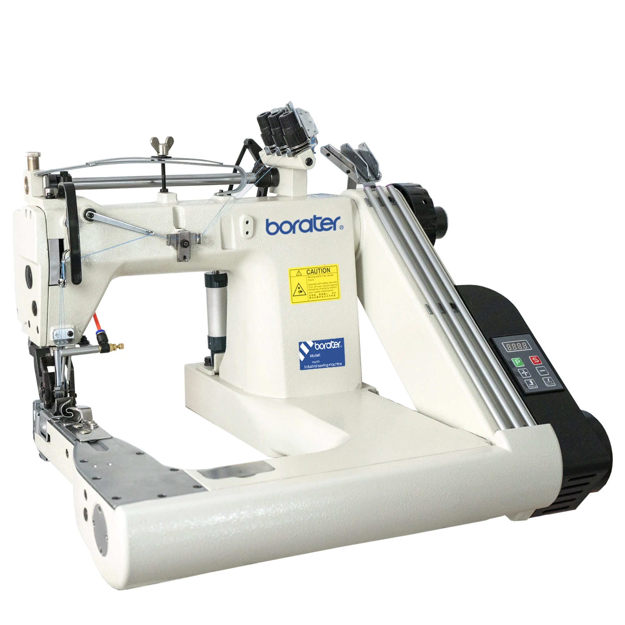 Curved arm type 3 needle 6 thread sewing machine  Suitable for jeans and jackets B-928-PL