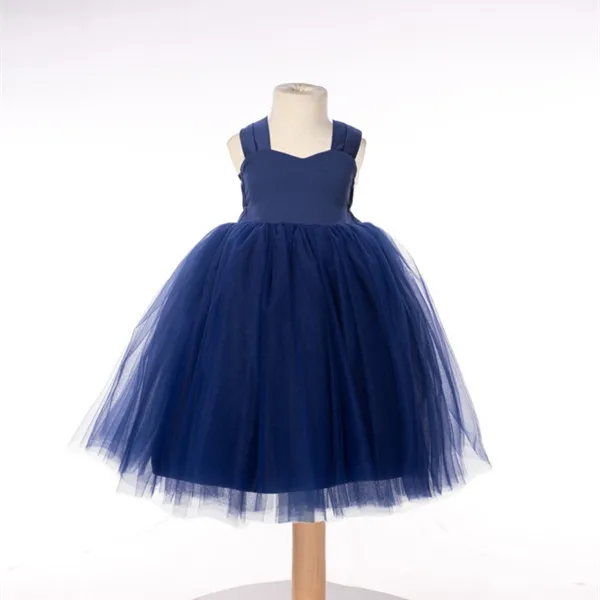 Satin Tulle Flower Girl Dress Tutu Birthday Dresses Baby Frock Design