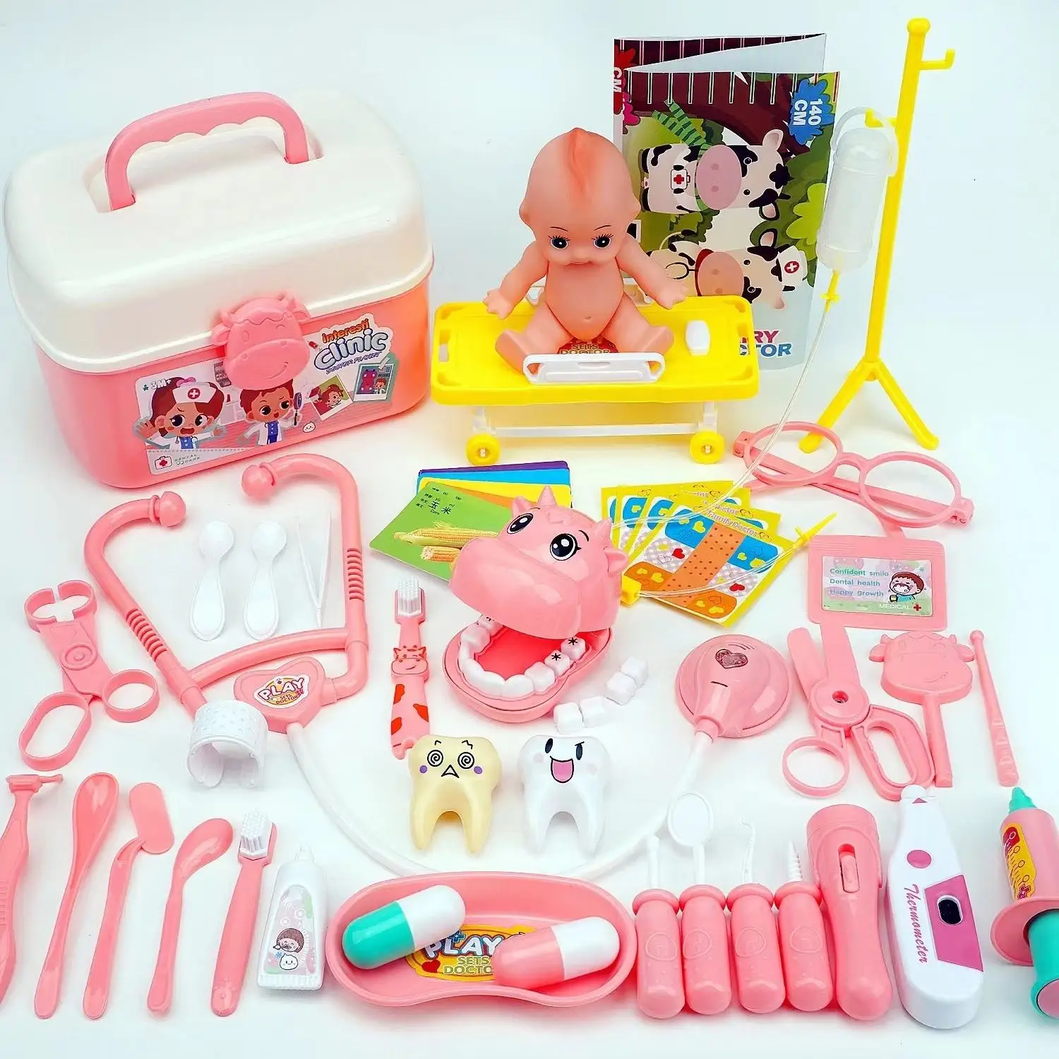Children Christmas Gift Hospital Accessories Medical Kit Nurse Toys Pretend Play Girls Role-playing Games Set Kids Doctor Set