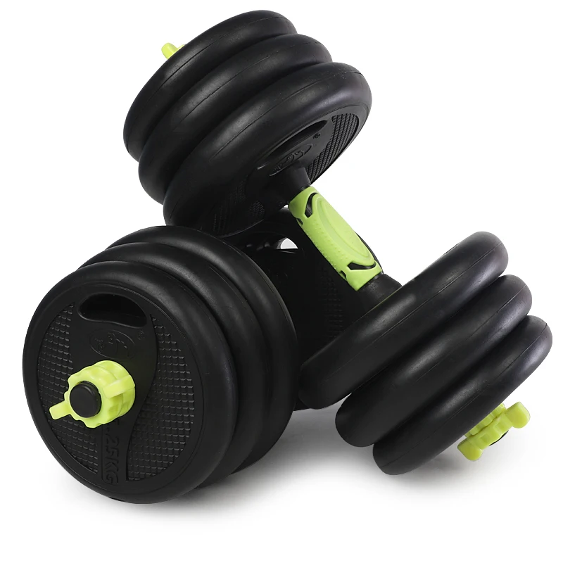 Home Fitness Equipment Weight Adjustable Rubber Coated Dumbbell Set
