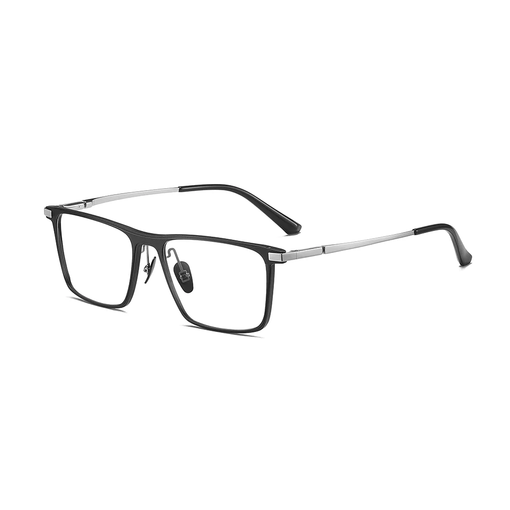 BW3009, новый дизайн, модные брендовые оптические очки с черной алюминиевой прямоугольной оправой