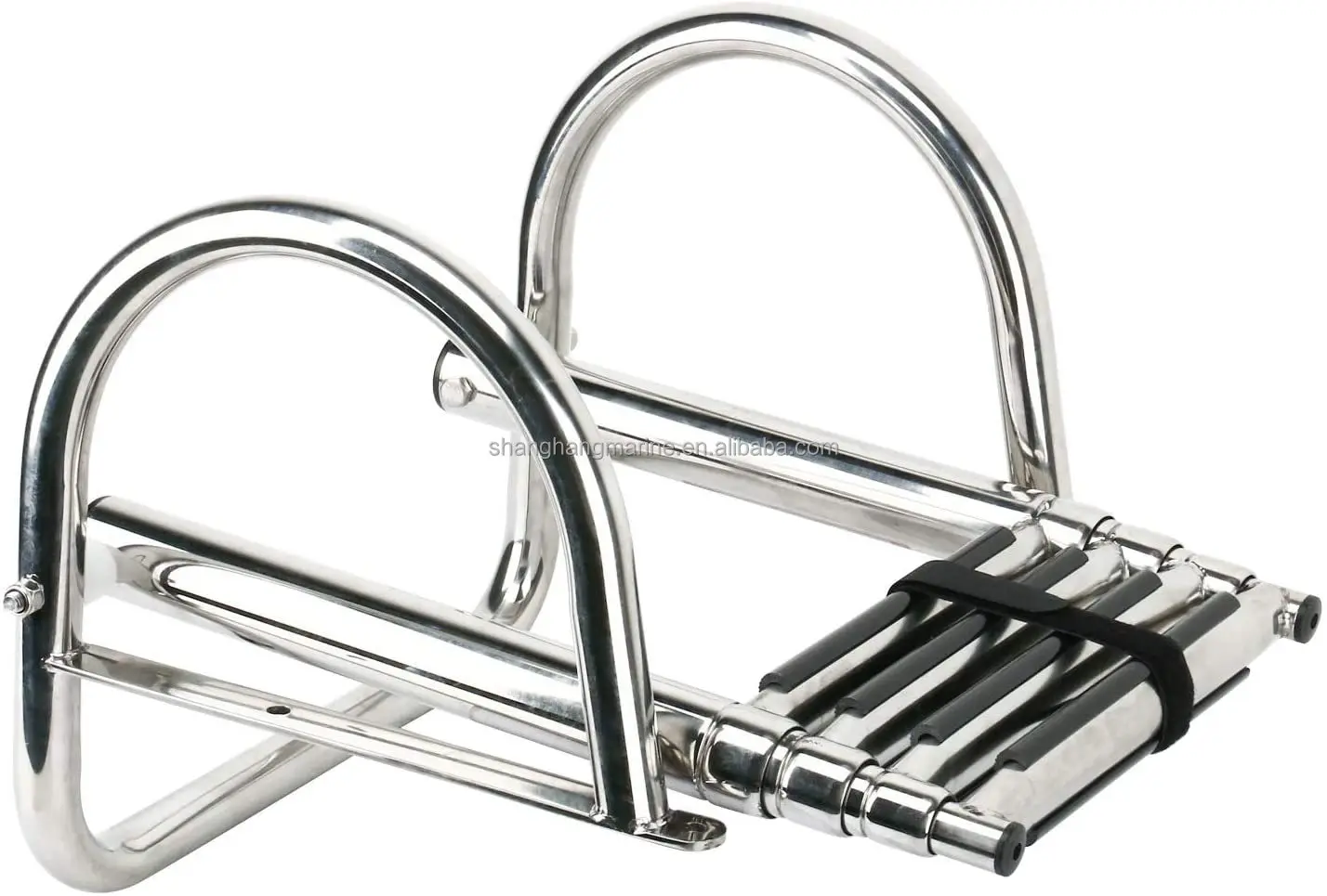 Shanghang Stainless Steel Telescoping 3/4 Steps  Marine Folding Adjustable Boat Swimming Dive Ladder