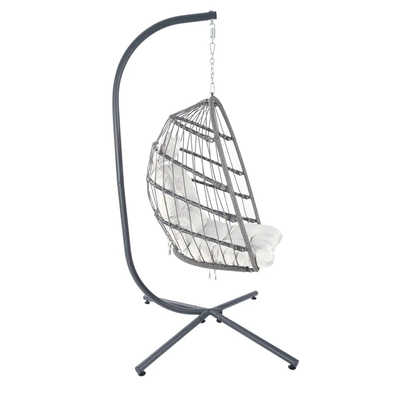 Folding Outdoor Chair Rattan Hot Selling Modern Rattan Egg Hanging Chair Paris Cafe Parisian Bistro Sofa Rattan Chair