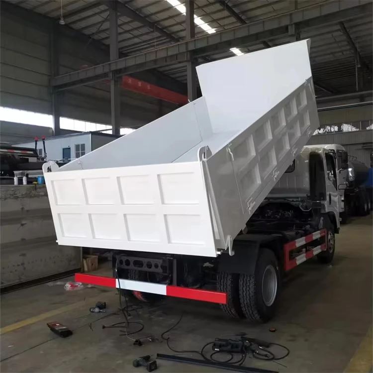 Isuzu 190 HP 4X2 Diesel Fuel Dump Truck Rear Camera Left Steering Euro 6 30t Capacity Famous Chinese Brand New Used Sale