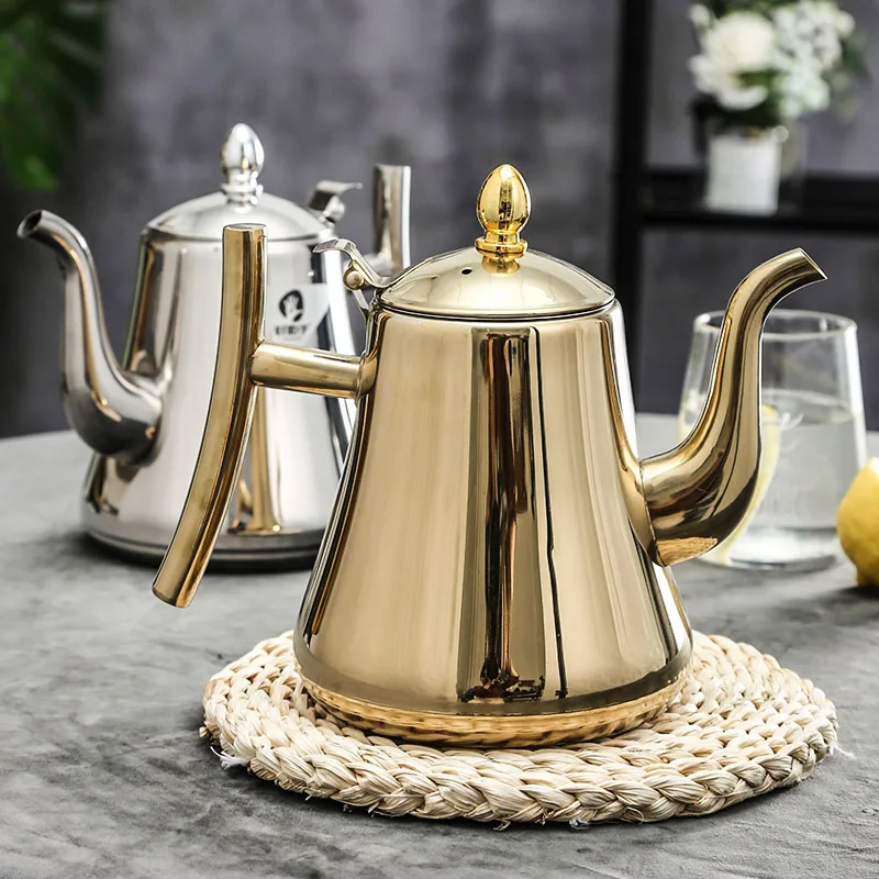 Factory direct supply of hotel supplies Tea Pot Stainless Steel tea kettles Arabic boiling water Kettles for Boiling Tea