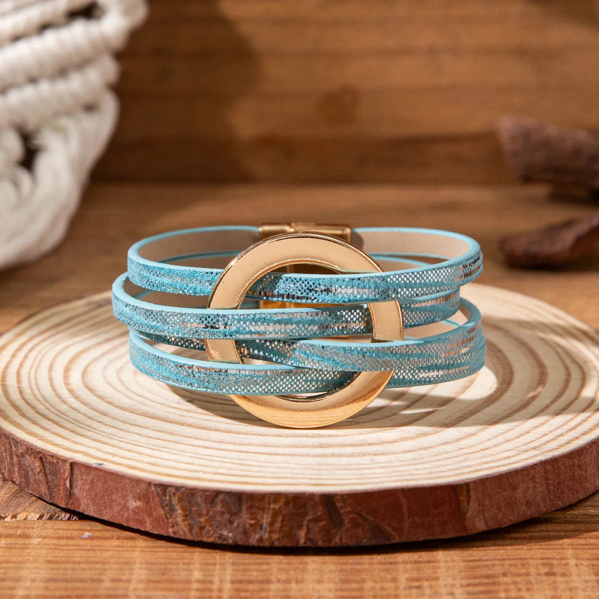 SEPT Personalized Wholesale Strap Leather Bracelet For Women Boho Handmade Multilayer Bracelets Jewelry