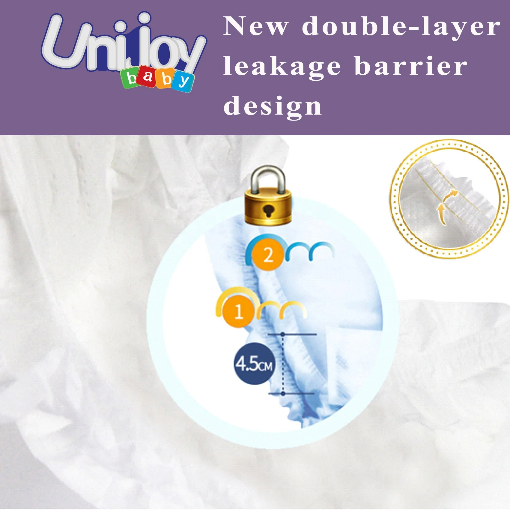Unijoy милые одноразовые детские подгузники оптом США европейские в