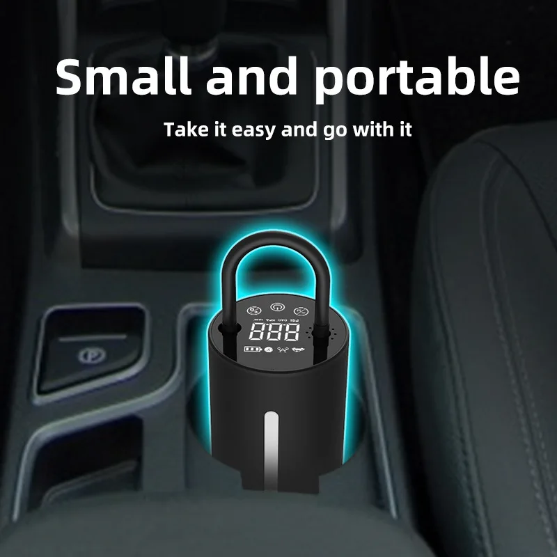 2021 Portable Car Air Compressor 12V 150W Digital Tire Inflator Pump With LED Display