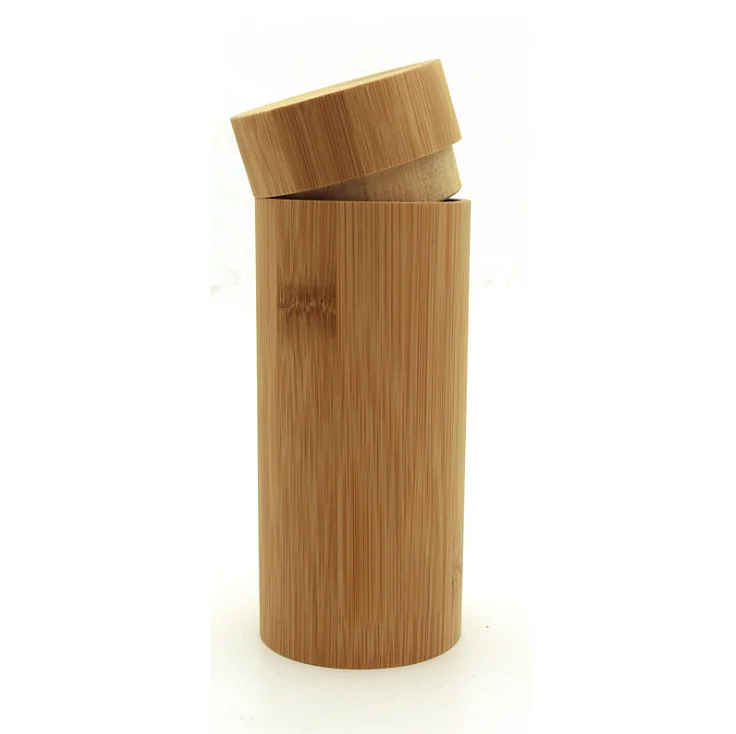 customized hollow-carved design Real wood round Glasses Box bamboo Sunglasses Case custom logo Bamboo case For Glasses