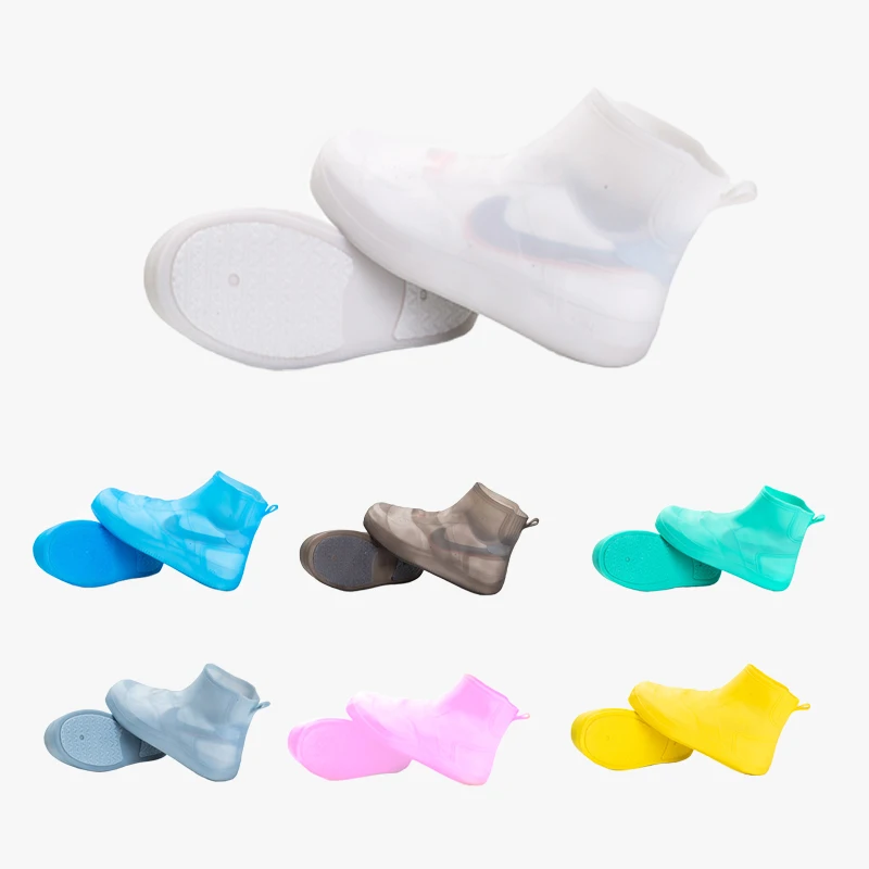 Hot Selling Silicone Rain Boot Cover Rain Reusable Waterproof Protection Rain Boot Cover Ladies Men Non-Slip Sneaker Cover