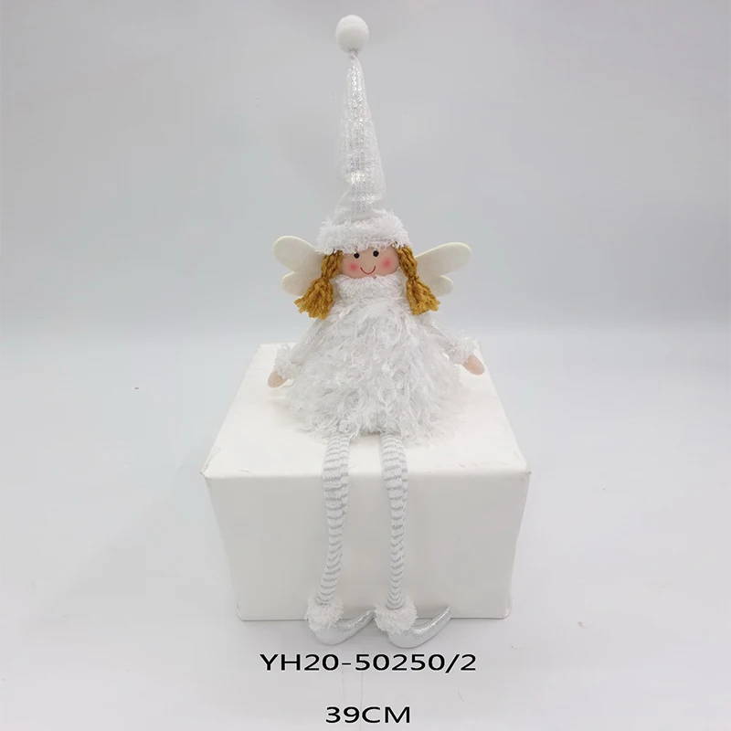 
39cm Sitting dangle feet christmas fairy pink family dolls christmas decorations christmas 
