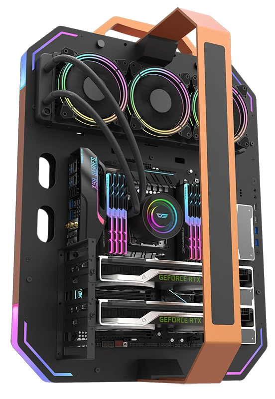 Darkflash BladeX DIY открытое ПК чехол для материнской платы ATX/M-ATX/ ITX шасси вертикальный разгона открытая алюминиевая рама стойка компьютера