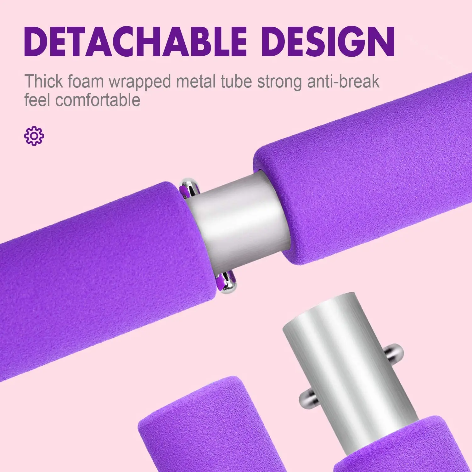 Pilates bar with resistance bands Yoga stick