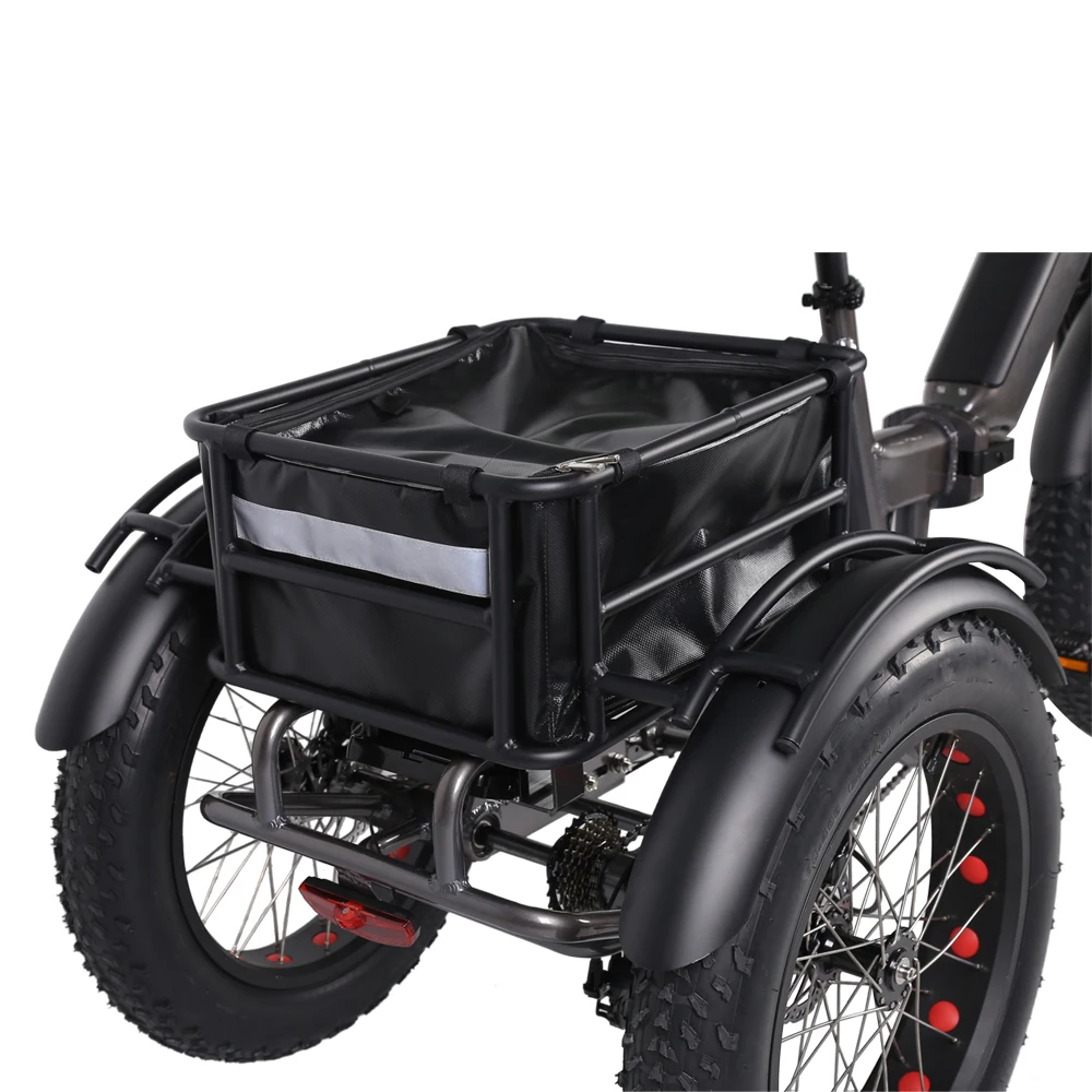 Электродвигатель BAFANG bike bosch 500 Вт 7 скоростей 3 колеса Электрический городской велосипед грузовой рама заднего вида etrike для путешествий с детьми