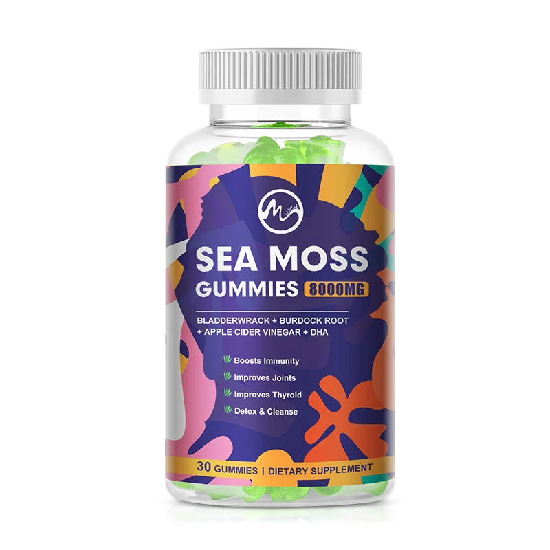 Minch OEM Private Label 30pc Edible Health Lose Weight Supplement  Organic Sea Moss Gummy