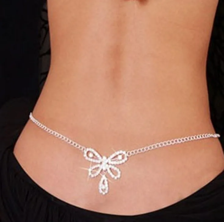 
Manufacturers bridal jewelry auto show sexy model rhinestone love waist chain fashion European and American waist jewelry 