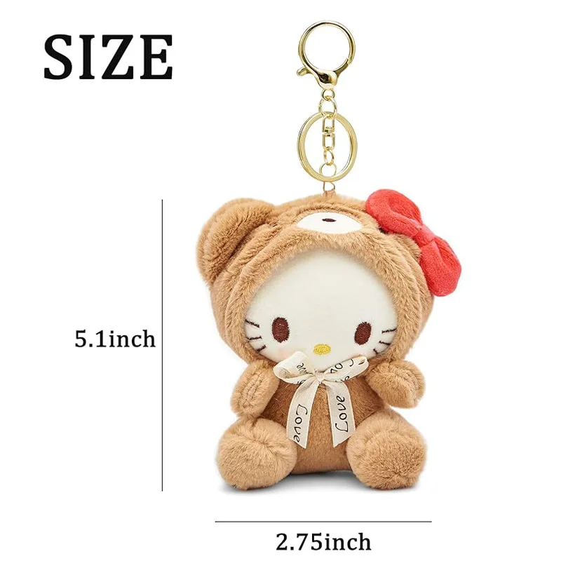 Милый брелок Sanrio 5 дюймов декоративные аксессуары кошелек сумка рюкзак очаровательный плюшевый для женщин и девочек
