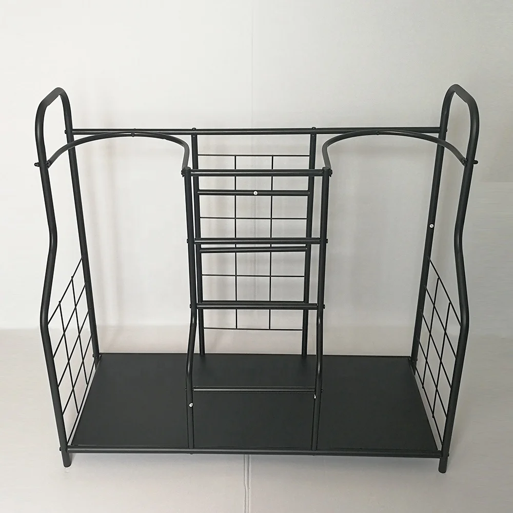 High Quality Golf Club Organizer Display Double Bag Storage Floor Stable Rack