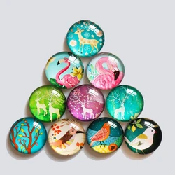 Wholesale Souvenir Custom Round 3D Crystal Glass Fridge Magnet Gift With Custom Printed