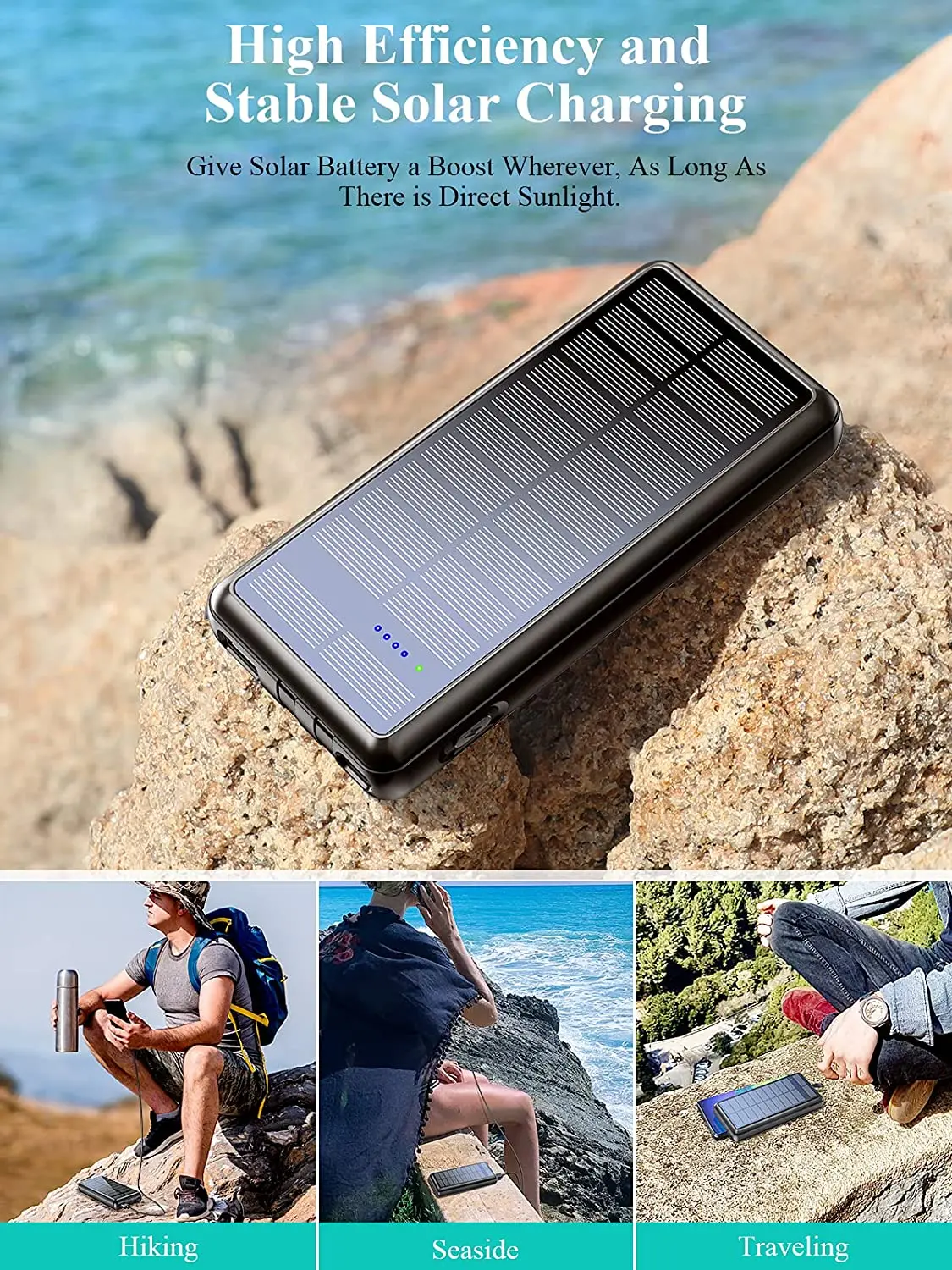 Trending Hot Outdoor Energy Storage Solar Battery Energy Power Banks 3 Way Charge 36800Mah Type C Power Bank Solar Panels