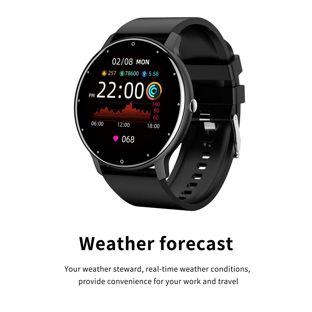 AUCAS 2021 Andriod/IOS waterproof Calling Wireless Charging Fitness blood pressure heart rate smart
