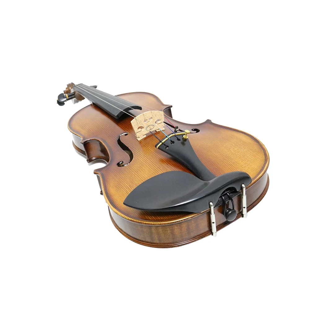 Высокое качество античный коричневый ручной работы для продвинутых учеников пламенная скрипка 4/4-1/8( VHF304E)