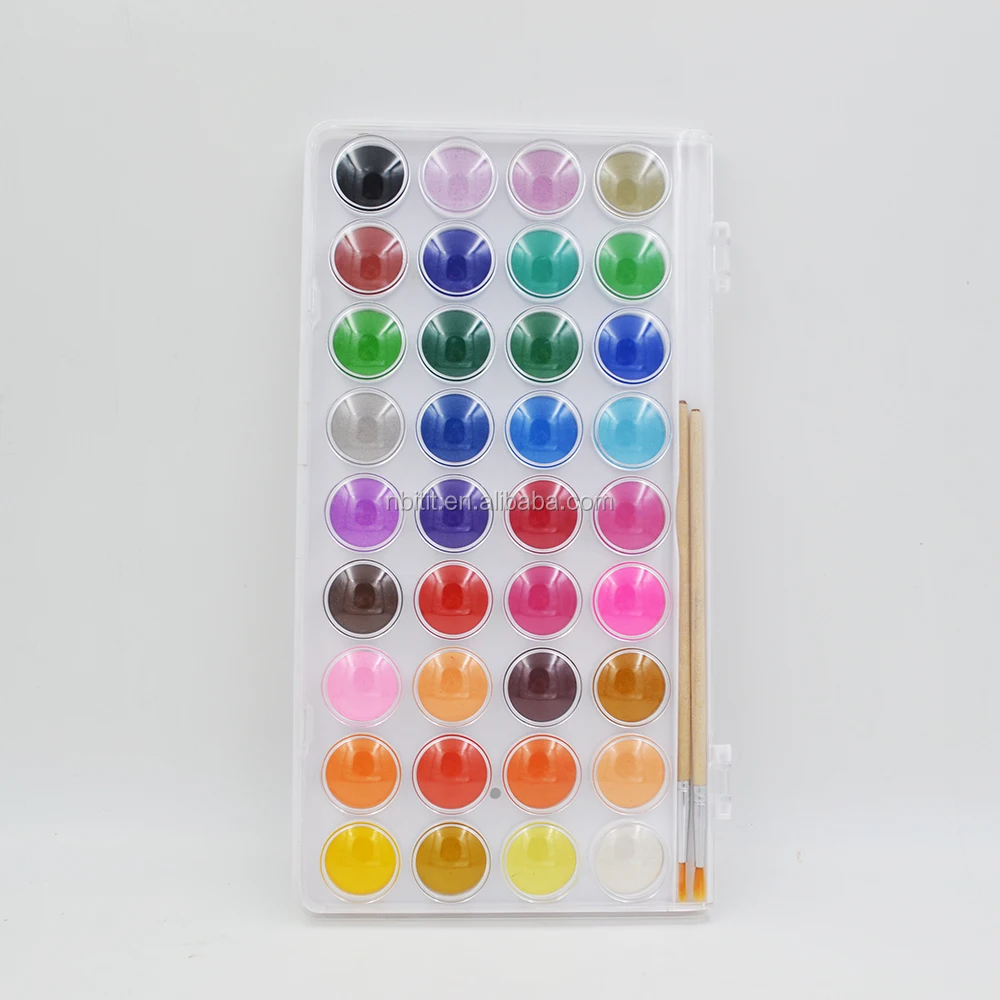 Kids paint professional watercolor cakes solid watercolor paint set for drawing art supplies