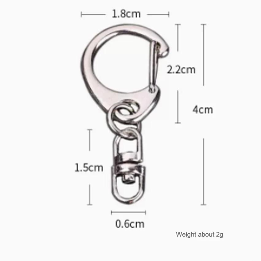 Free sample metal letter key buckle nickel key chain Custom Accessories Key chain