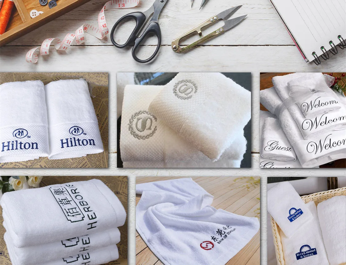 Wholesale beauty salon hotel bath towel 100% cotton white five-star hotel bath towel set for home