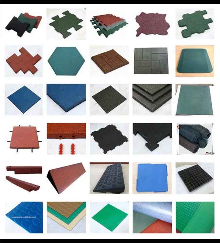 anti slip Walkway Garden square Rubber pavers mat